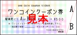 ワンコインクーポン見本